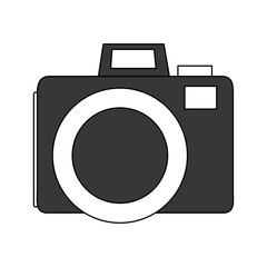 Photographic camera isolated icon vector illustration graphic design