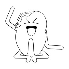 kawaii tooth icon image