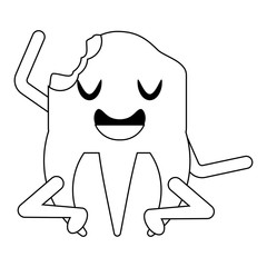 kawaii tooth icon image