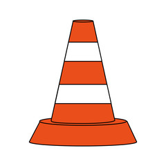 Traffic cone symbol icon vector illustration graphic design