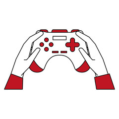 Gamepad for videogames icon vector illustration graphic design