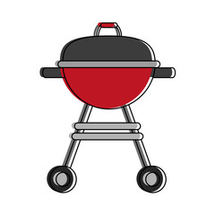 Bbq grill isolated icon vector illustration graphic design