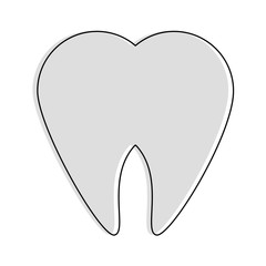 Tooth dental symbol icon vector illustration graphic design