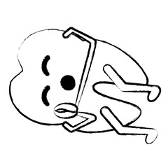 kawaii tooth icon image