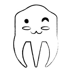 kawaii tooth icon image