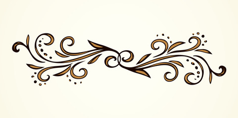 Fototapeta premium Vignette. Vector drawing