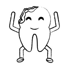 kawaii tooth icon image
