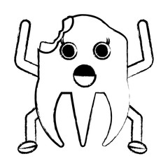 kawaii tooth icon image