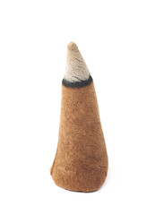 Aroma incense cone isolated