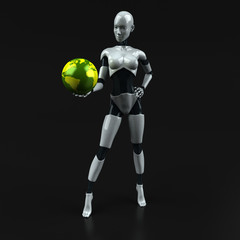 Fototapeta premium Robot - 3D Illustration