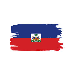 Haiti flag, vector illustration