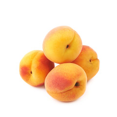 Pile of plums isolated