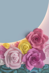 Beautiful stylish modern flower background