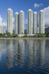 Fototapeta premium Apartment building in Hong Kong