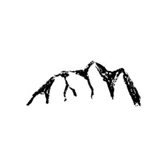 Mountain icon vintage 