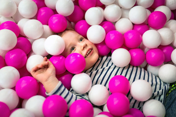 Little boy having fun at the playground