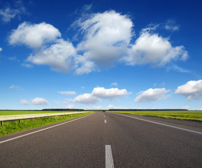 Asphalt car road