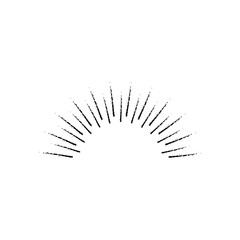 Sunburst icon vintage
