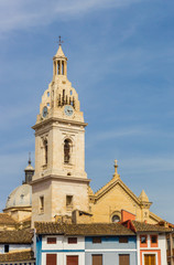 Fototapeta na wymiar Tower of the Santa Maria church of Xativa