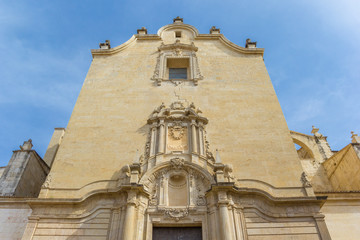 Back of the Santa Maria church in Xativa