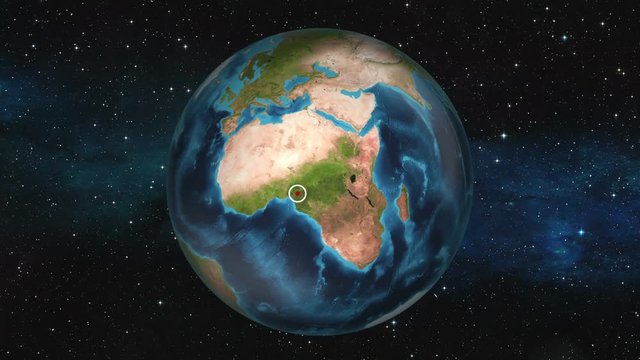 Earth Zoom In - Malabo, Equatorial Guinea