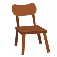 brown chair  isolated