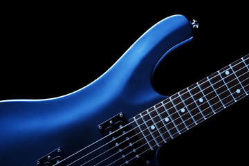 Obraz premium blue electric guitar