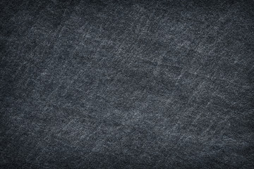Dark grey black slate stone abstract background or texture