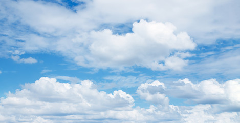 Naklejka na ściany i meble Blue sky with cloud panorama.