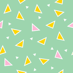 Vector seamless pattern. Geometry design with triangles