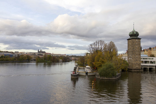 Moldva river in Prague