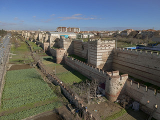 Walls of Constantinople in Istanbul Turkey