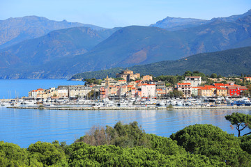 Scenic Saint Florent on Corsica Island, France