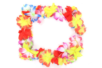 color plastic hawaii flowers background