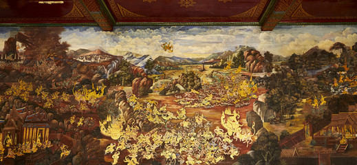 Murals at Wat Phra Kaew