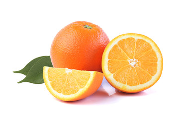 Oranges isolated on white