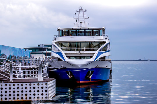 Great yacht on the water.