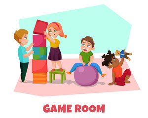 Game Room Illustration