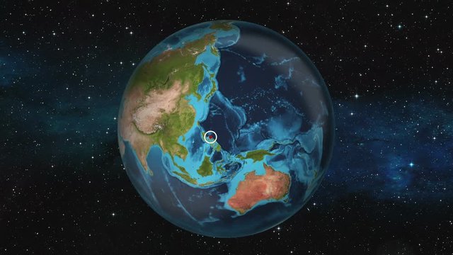 Earth Zoom In - Manila, Philippines
