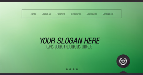 Minimal Website Home Page Design with Slider background