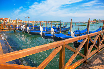 Venice and wooden berth
