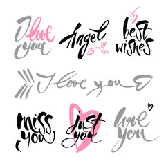 love lettering background