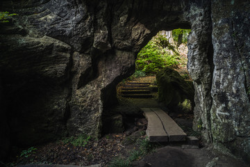 Hohllay Caves of Berdorf in Luxembourg