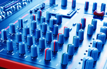 Fototapeta premium DJ mixer console