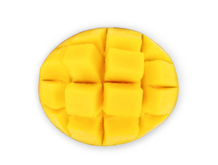mango isolated on white background with clipping path
