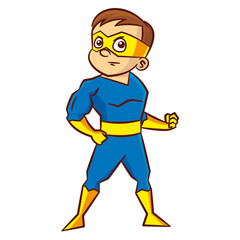 Superhero boy Cartoon character