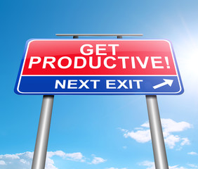 Get productive concept.
