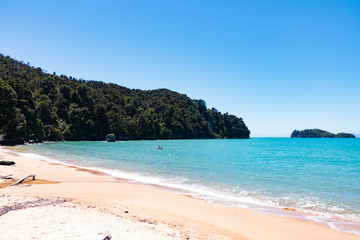 Fototapeta na wymiar New Zealand Abel Tasman National park landscape beach