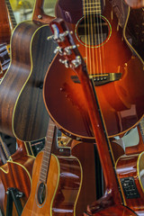 Fototapeta premium Gitarrengeschäft