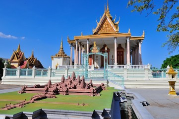 Naklejka premium Cambodia, Royal Palace in Phnom Penh